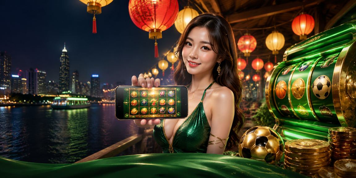 Cảnh chơi slot game về đêm tại chợ đêm Sài Gòn với ánh đèn rực rỡ và không khí sôi động